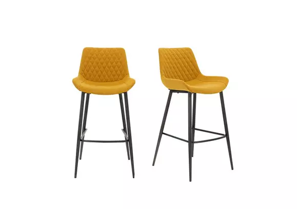 mustard breakfast bar stools