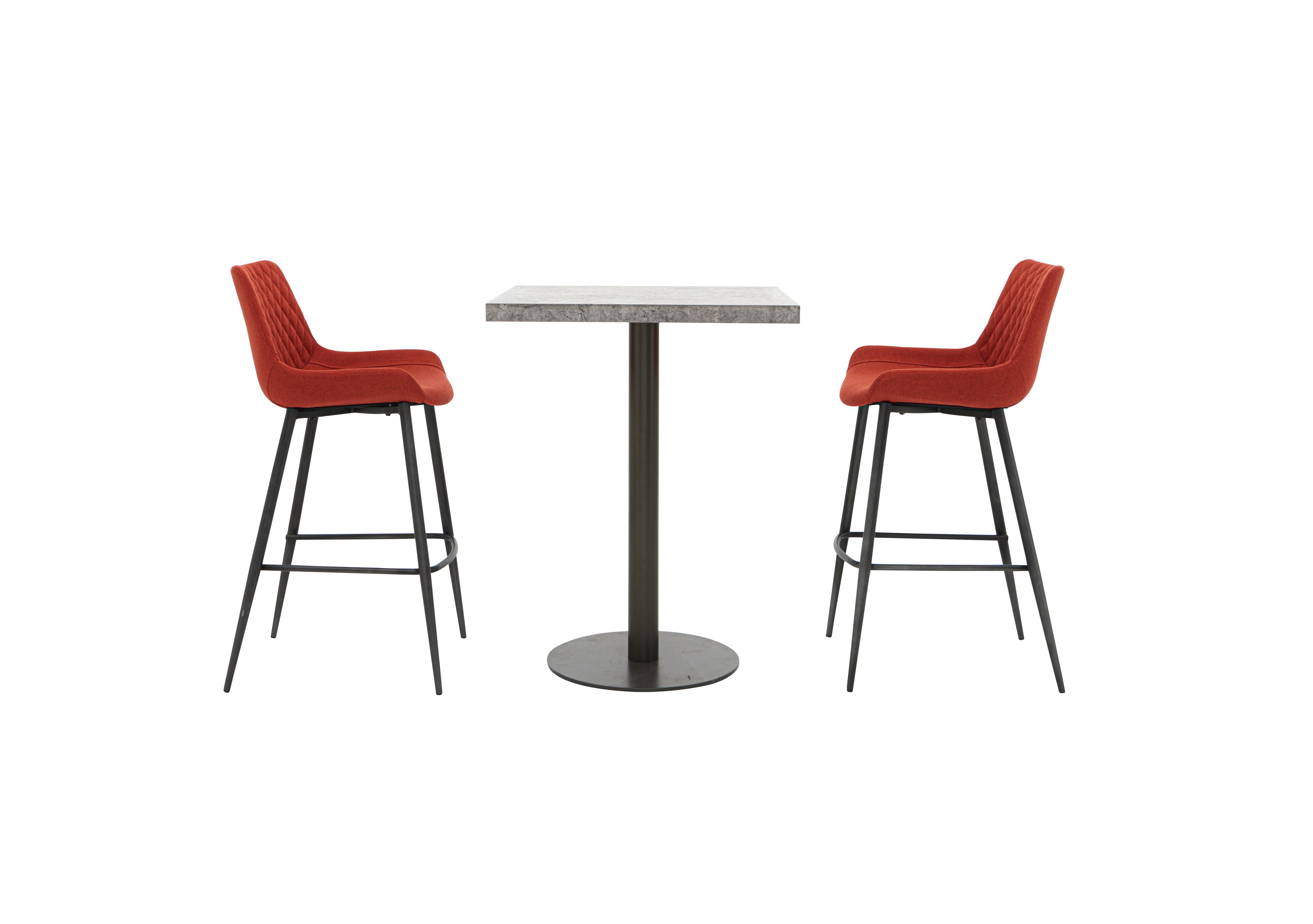 Moon Bar Table and 2 Rocket Bar Stools Furniture Village