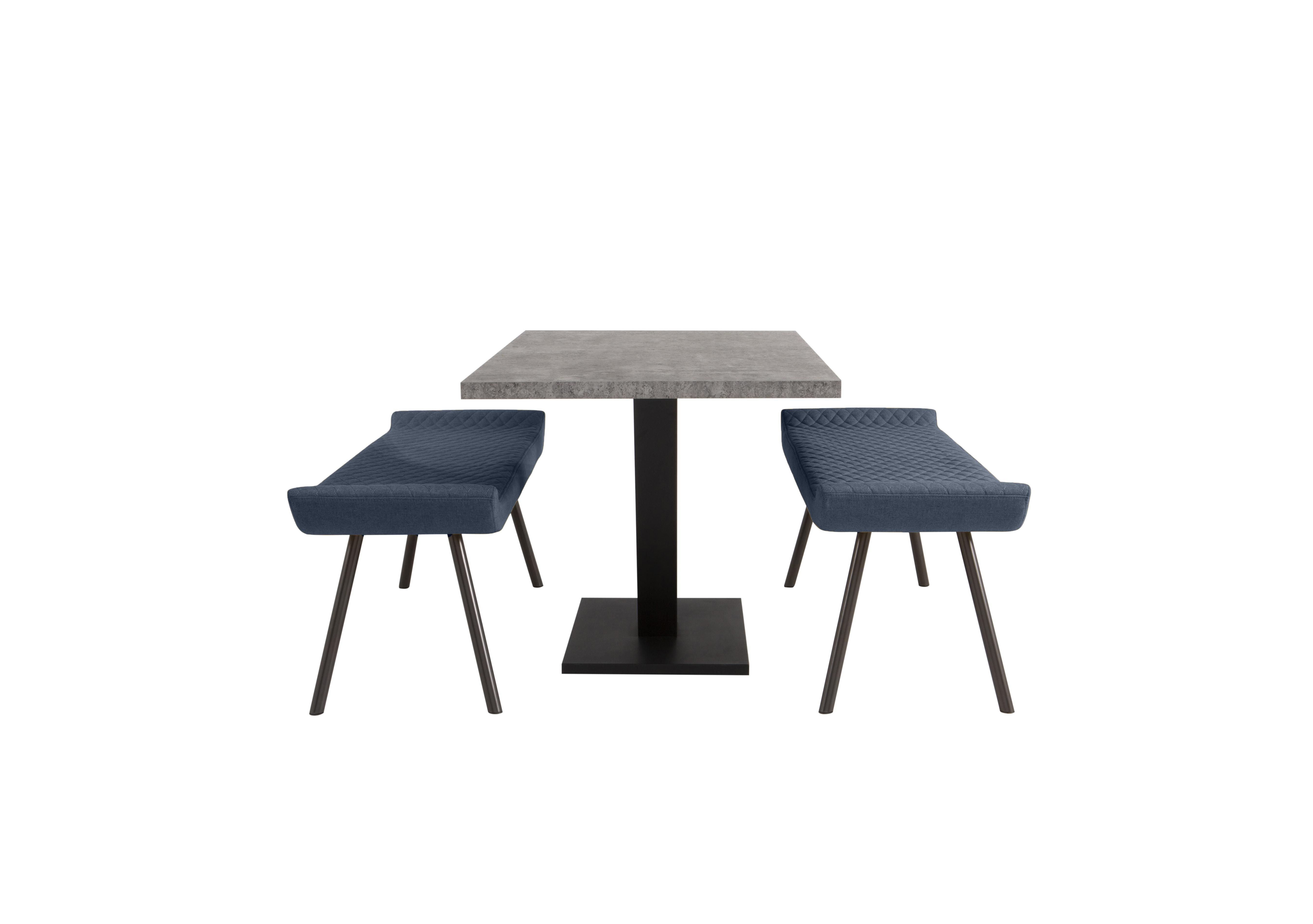 Rocket Dining Table and 2 Low Benches Dining Set Furniture Village