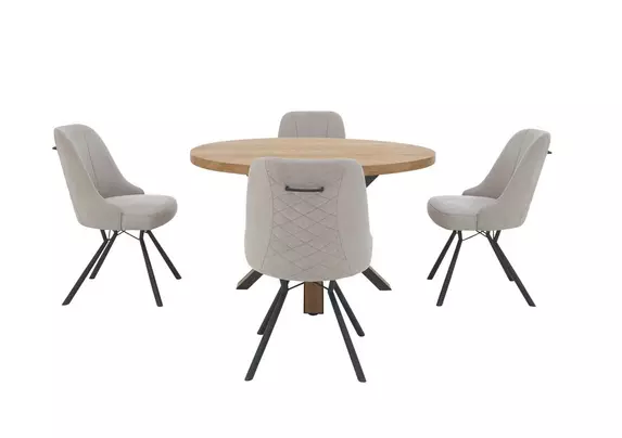 Starburst round deals dining table