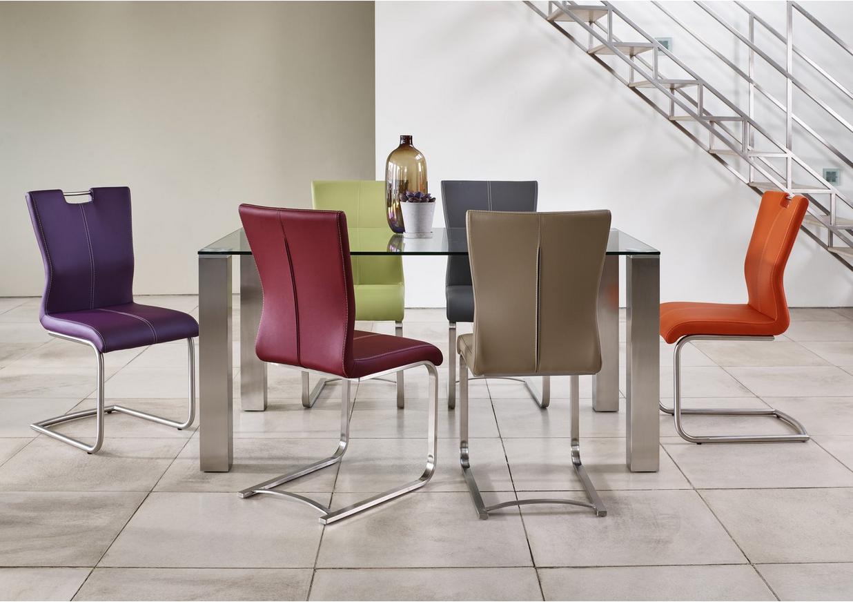 ideas 160cm dining table and 6 handleback dining chairs with roundedged  cantilever bases