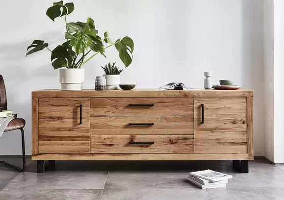 Real oak deals sideboard