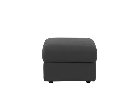 Leather deals storage pouffe