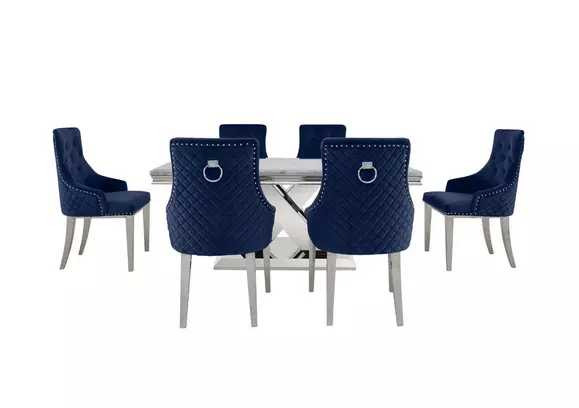 Navy kitchen deals table chairs