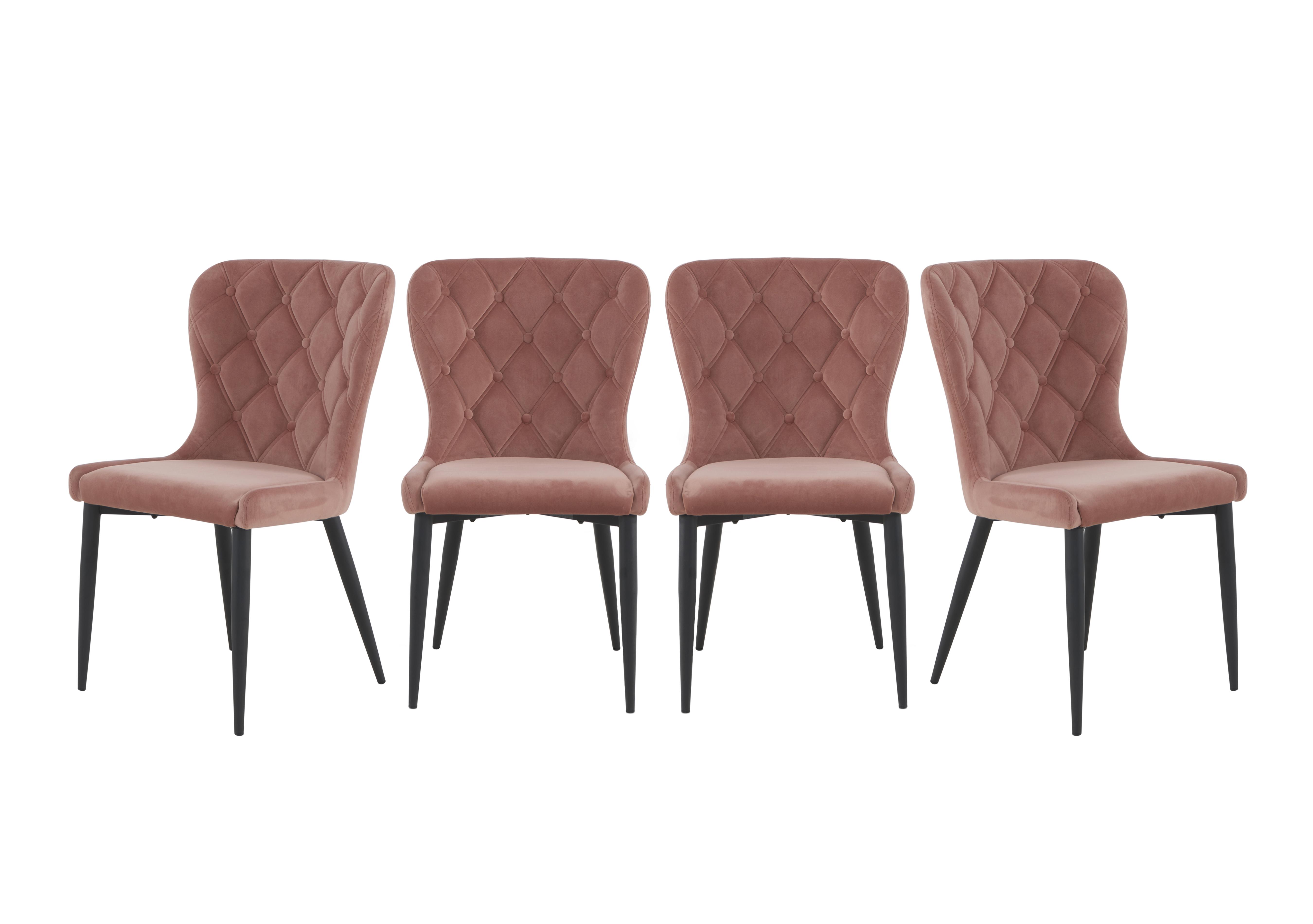 Set of 4 Donnie Chairs Furniture Village