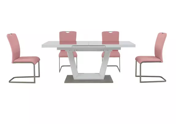 Glass dining table with on sale 4 chairs price