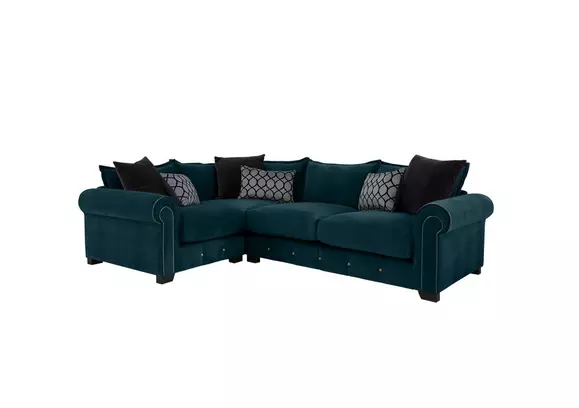 Dark teal deals sofa set