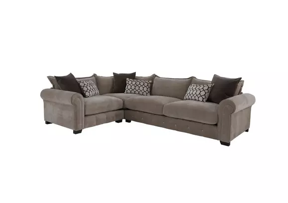 Esprit Fabric Chaise Sofa Bed with Storage Furniture Village