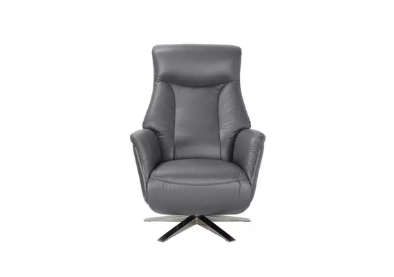 Leather swivel deals rocker recliner