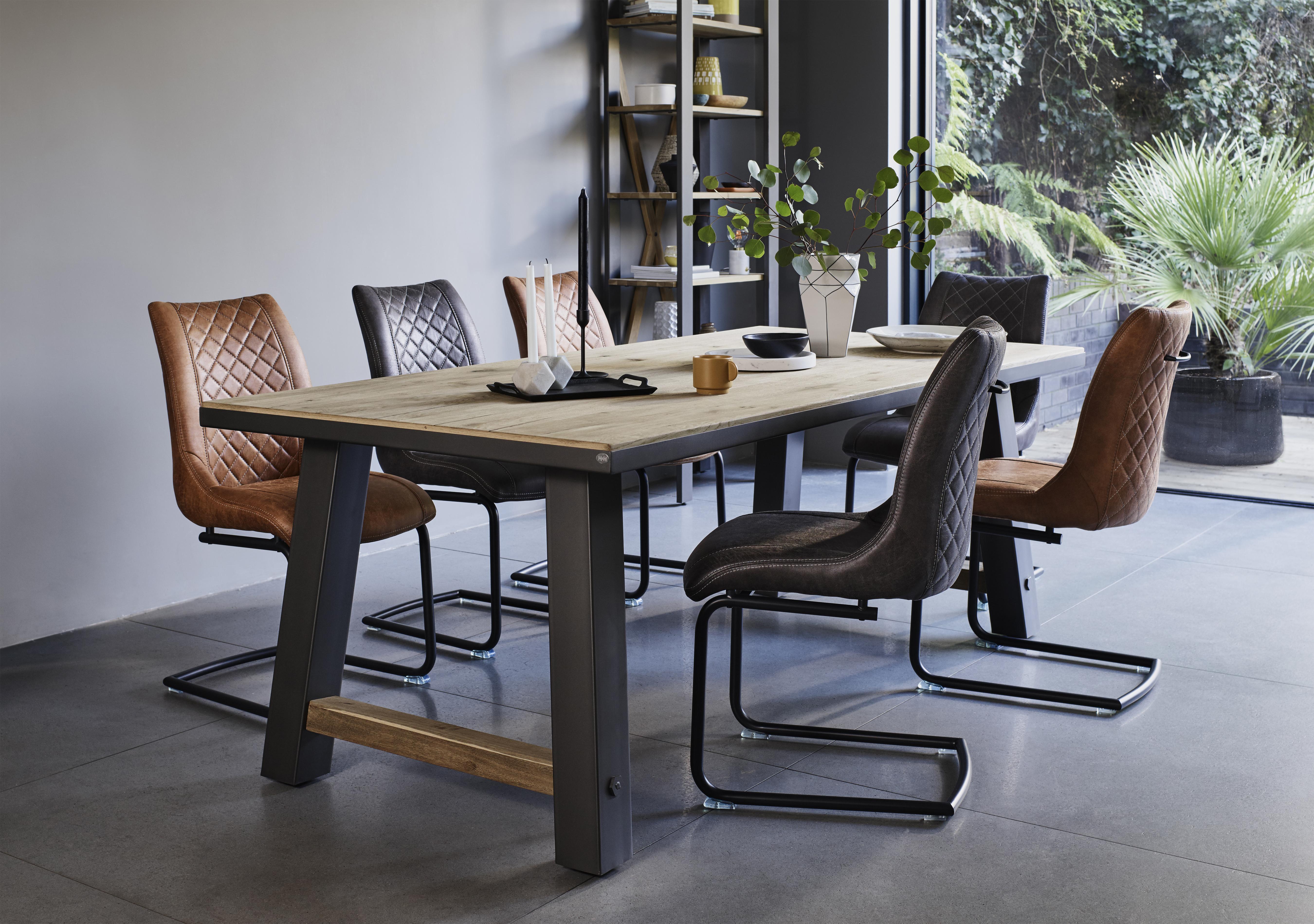 Natural oak dining on sale table and chairs