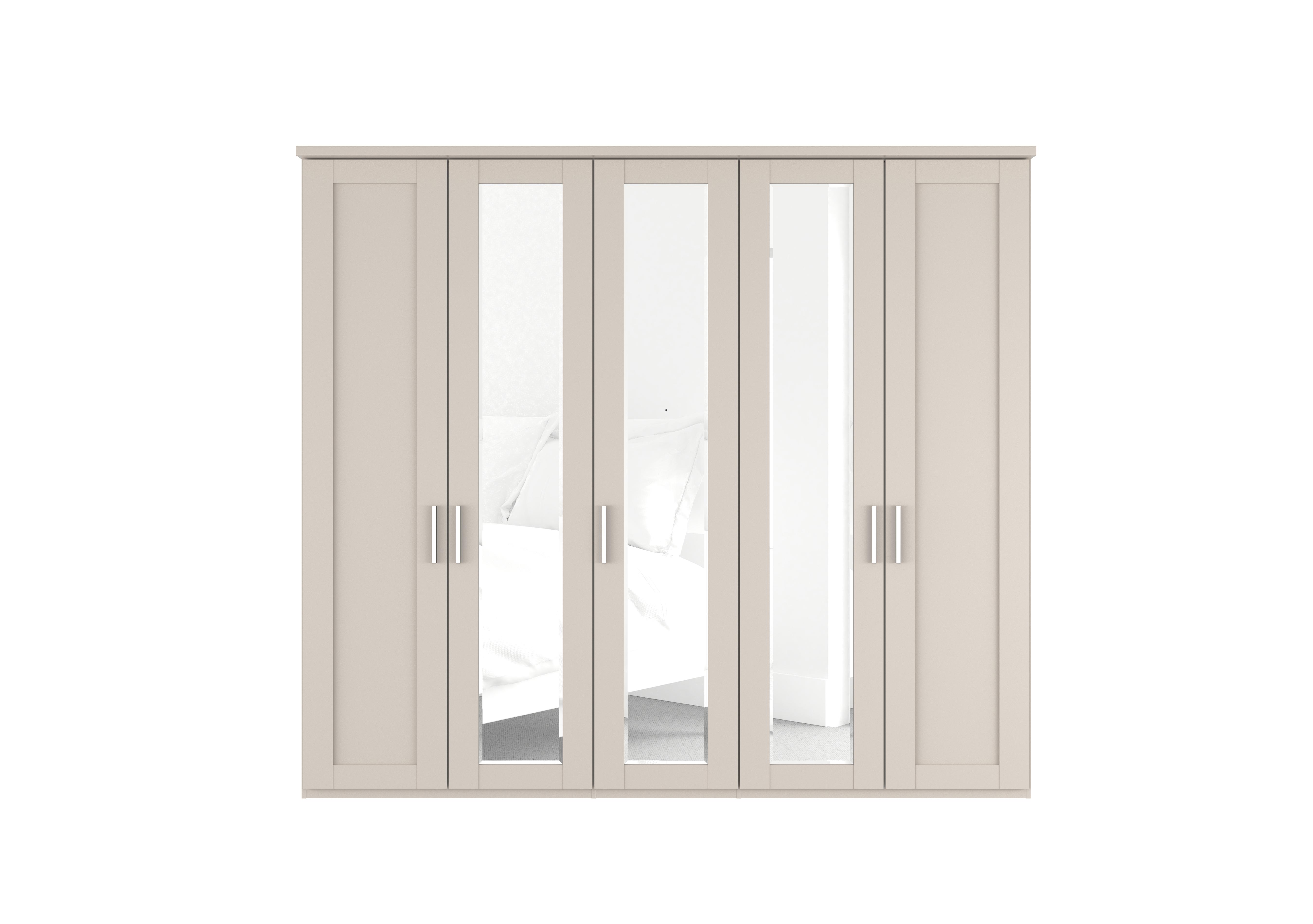 Kempton 5 Door Hinged Wardrobe with Mirrors Wiemann Furniture Village