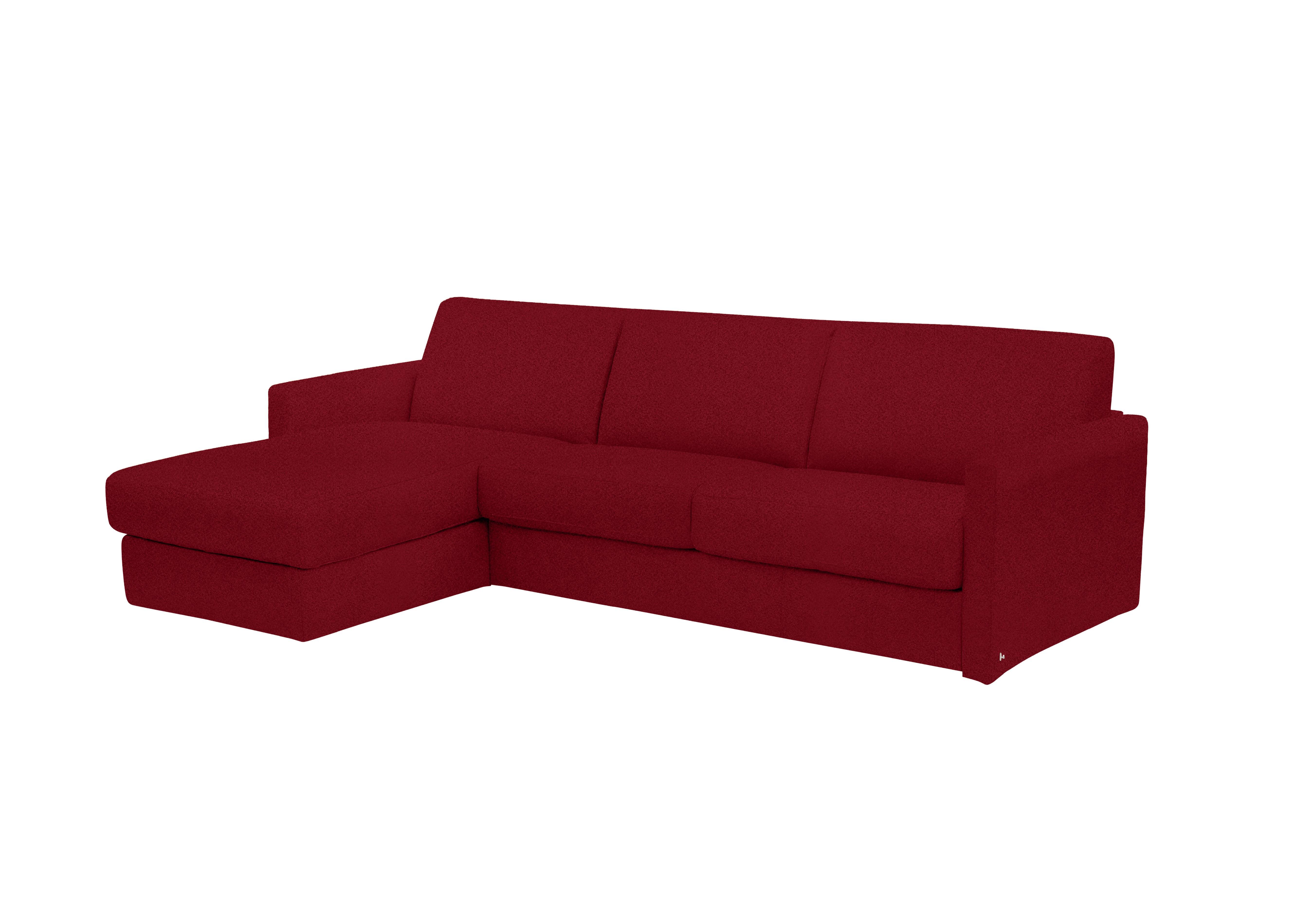 Alcova 3 Seater Fabric Sofa Bed with Storage Chaise with Slim Arms