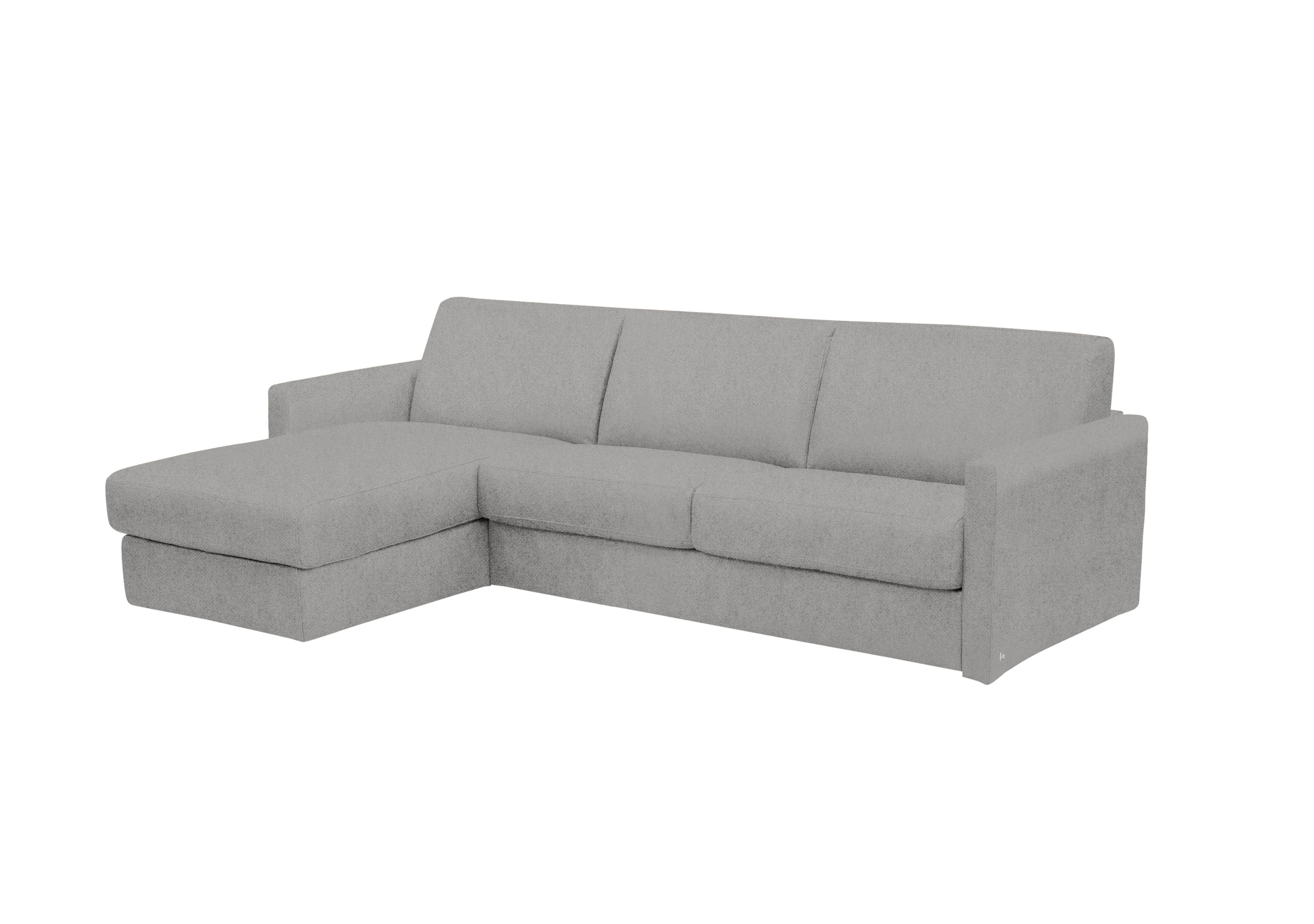 Alcova 3 Seater Fabric Sofa Bed with Storage Chaise with Slim Arms