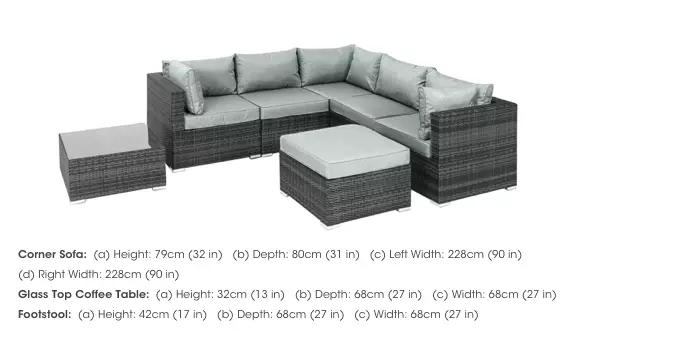 Camber corner store sofa set