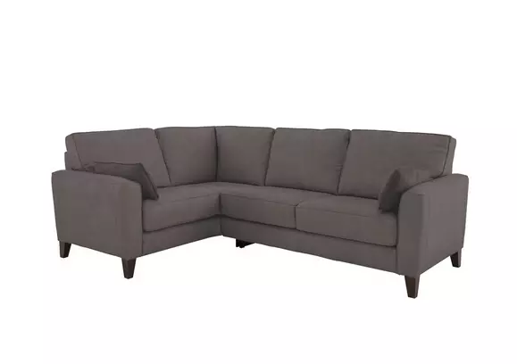 Small dark deals grey corner sofa