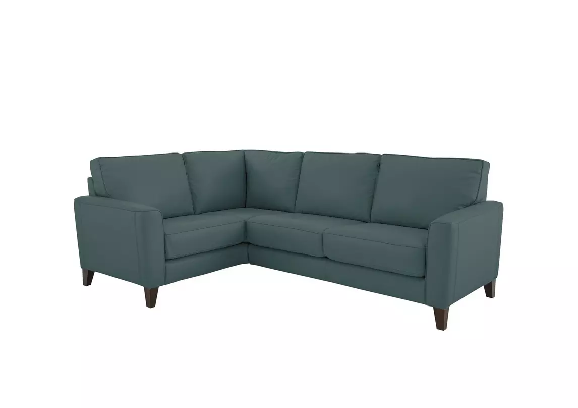 Small teal hot sale corner sofa