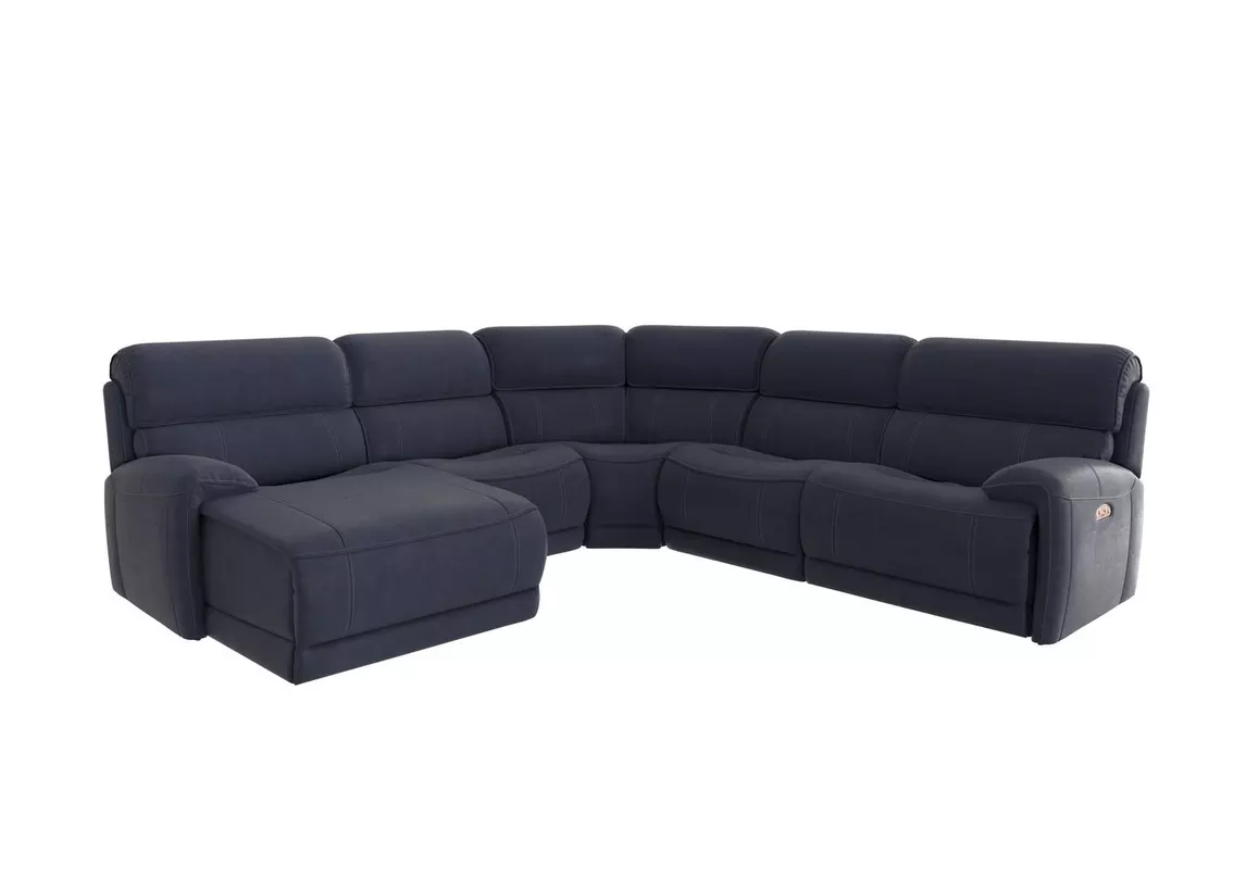 Link Fabric Corner Chaise Power Sofa Furniture Village