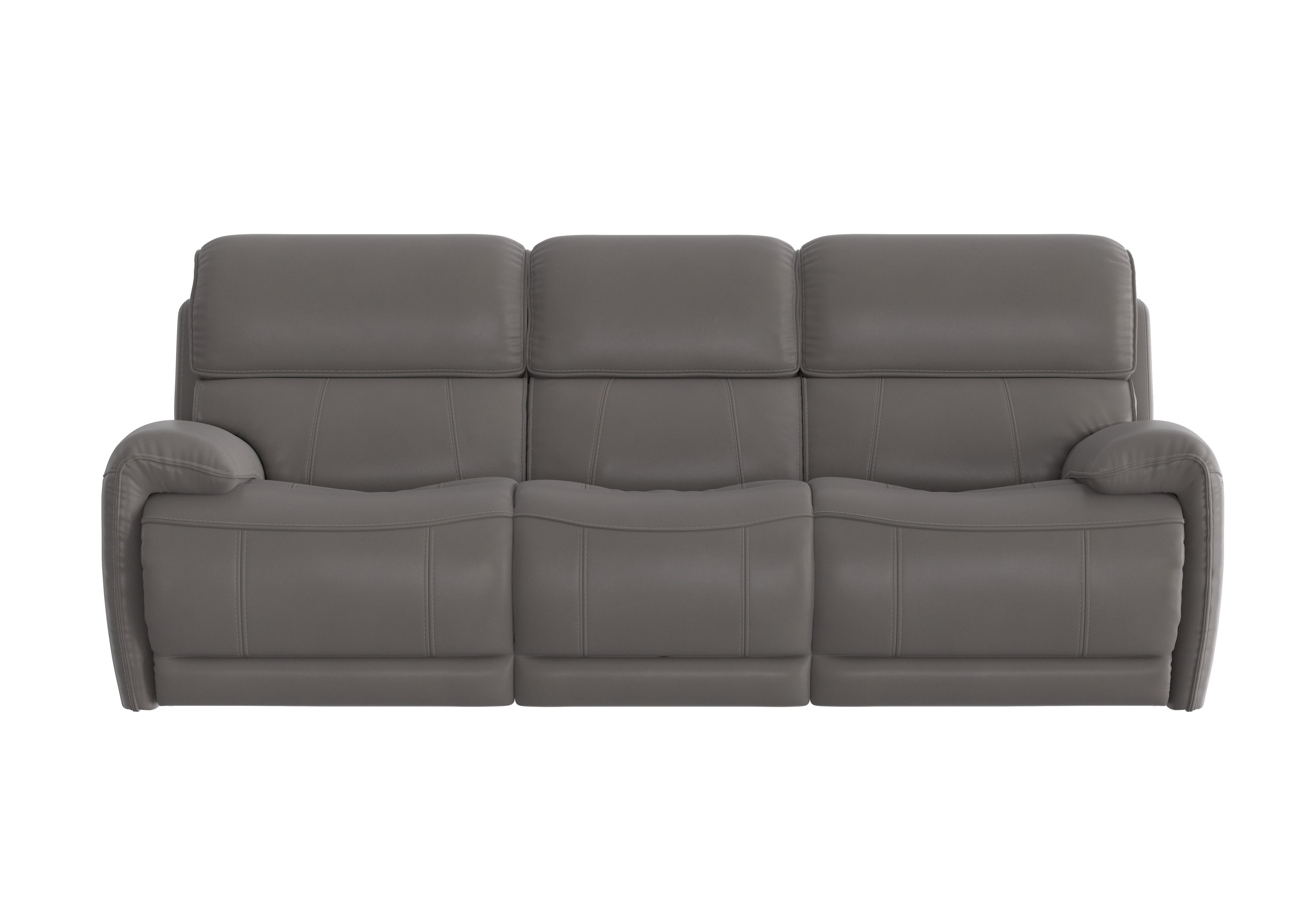 Link 3 Seater Leather Power Recliner Sofa With Power Headrests World Of Leather Furniture 6279