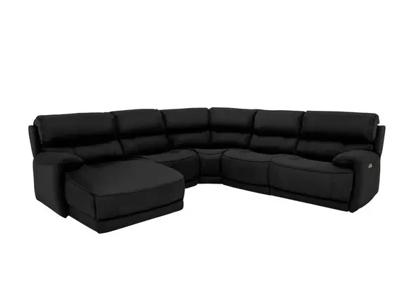 Black comfy deals sectional couch