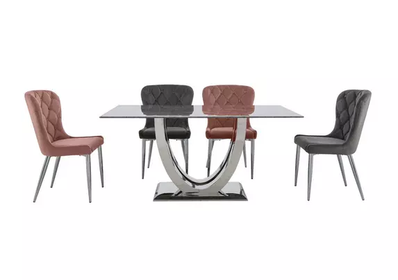 Donnie Dining Table And 4 Chairs - Furniture Village