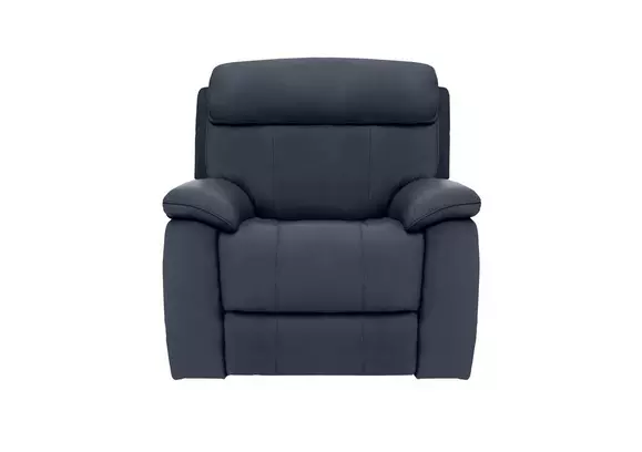 Navy blue recliners online for sale