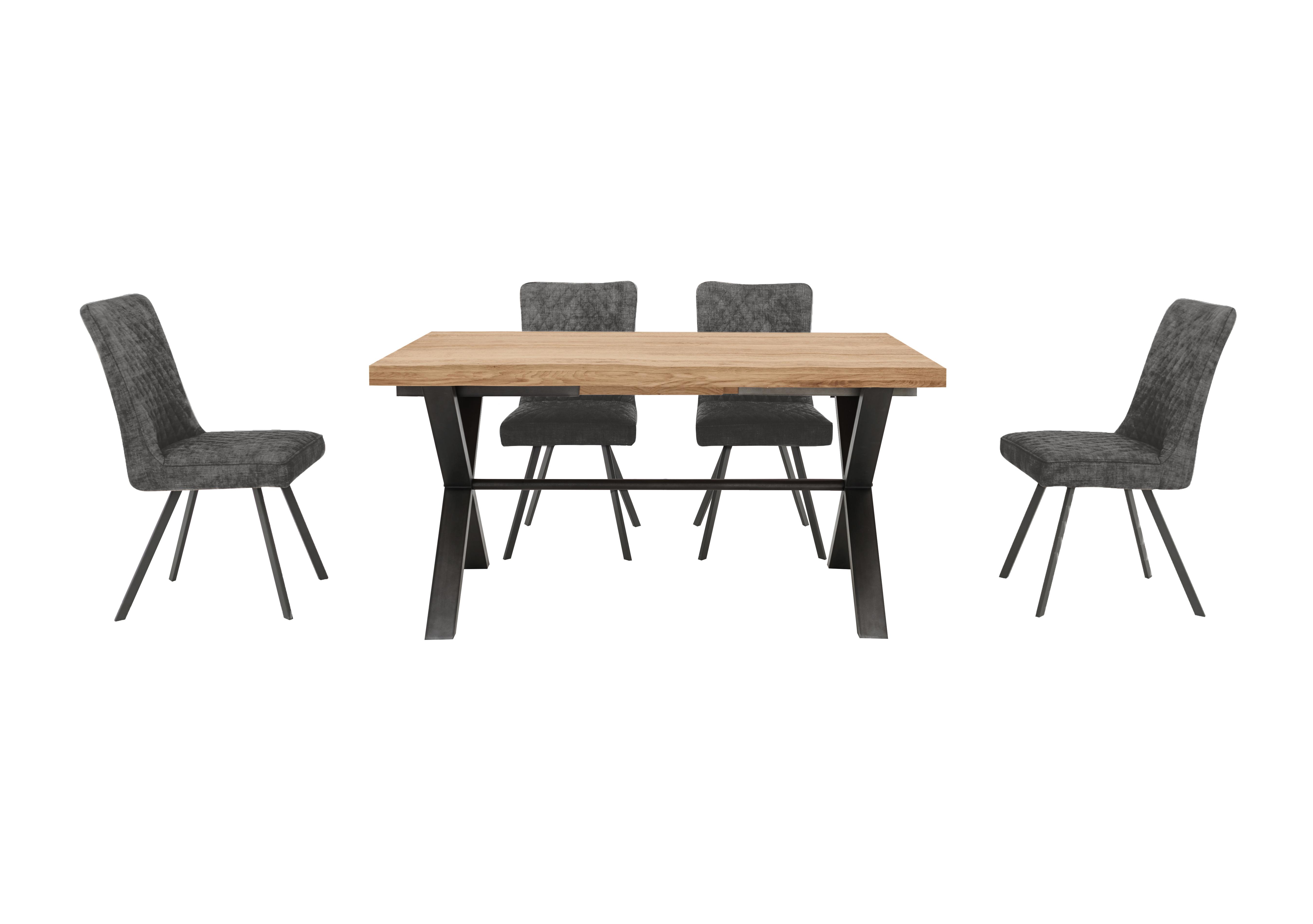 Earth Small Dining Table and 4 Dining Chairs Furniture Village