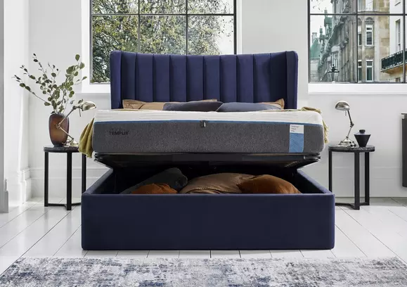 double ottoman bed with tv