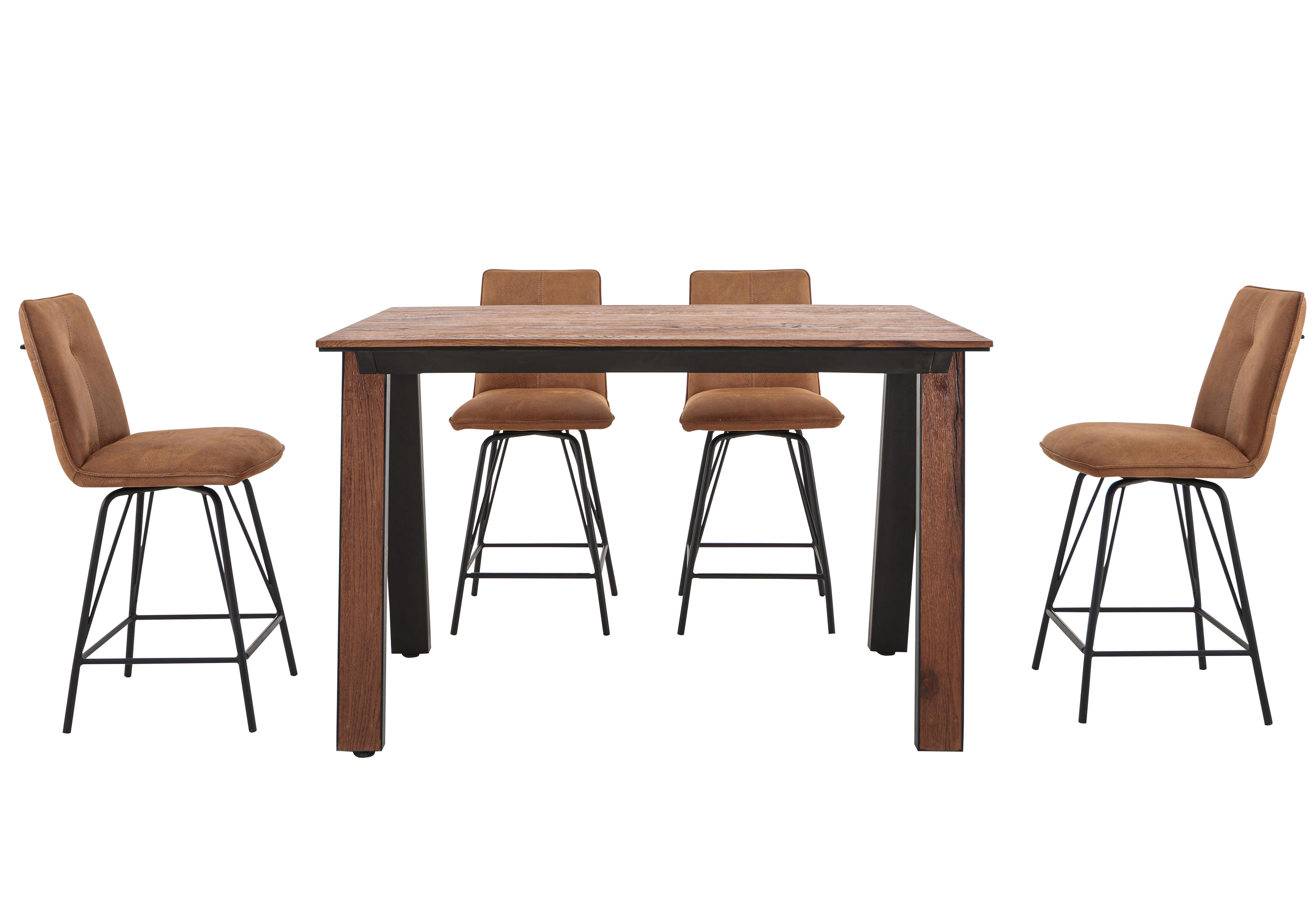 Austin Bar Table and 4 Bar Stools Habufa Furniture Village