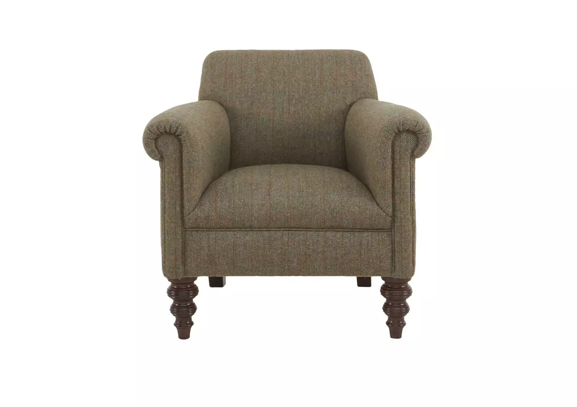 Grey tweed online armchair