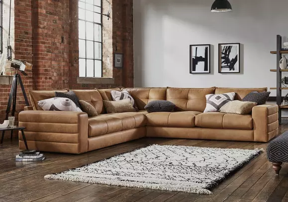 Leather sofas clearance at furniture village