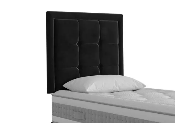 Black deals vinyl headboard