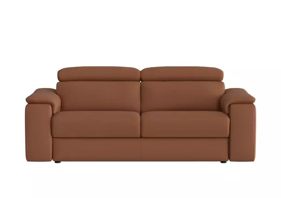 Farmers brown store leather couch