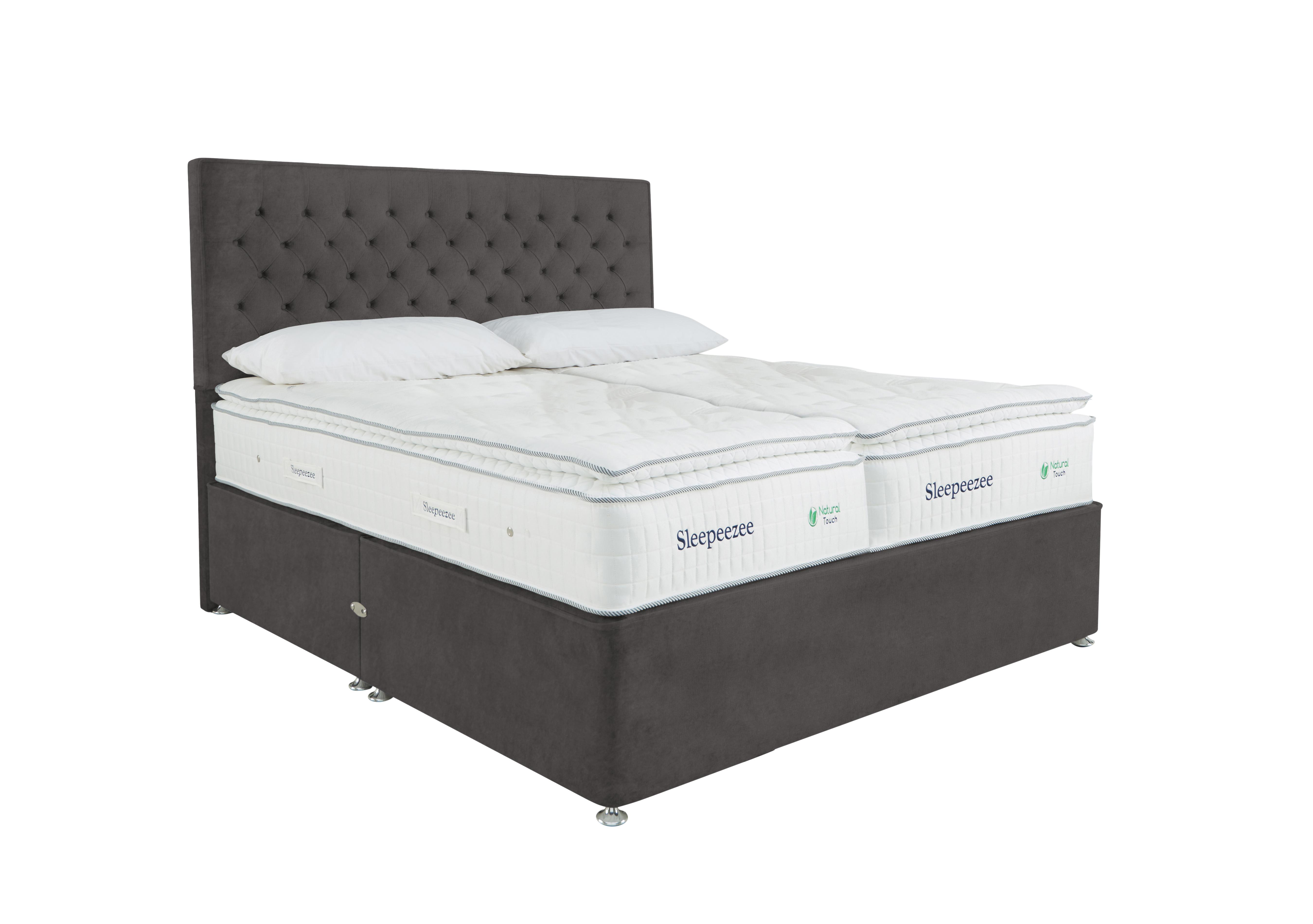 Natural Touch 3000 Pillowtop Zip and Link Divan Set Sleepeezee