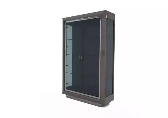 Black glass on sale curio cabinet