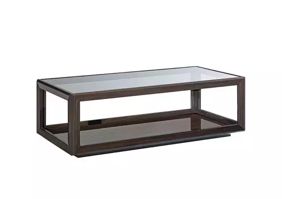 Modern rectangular deals glass coffee table