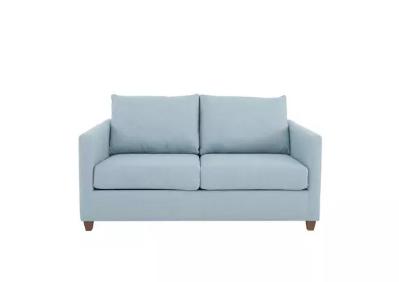 White fabric deals sofa bed