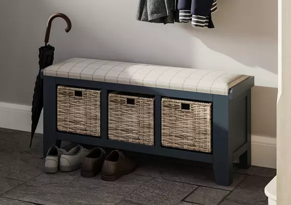 Hallway bench and deals storage