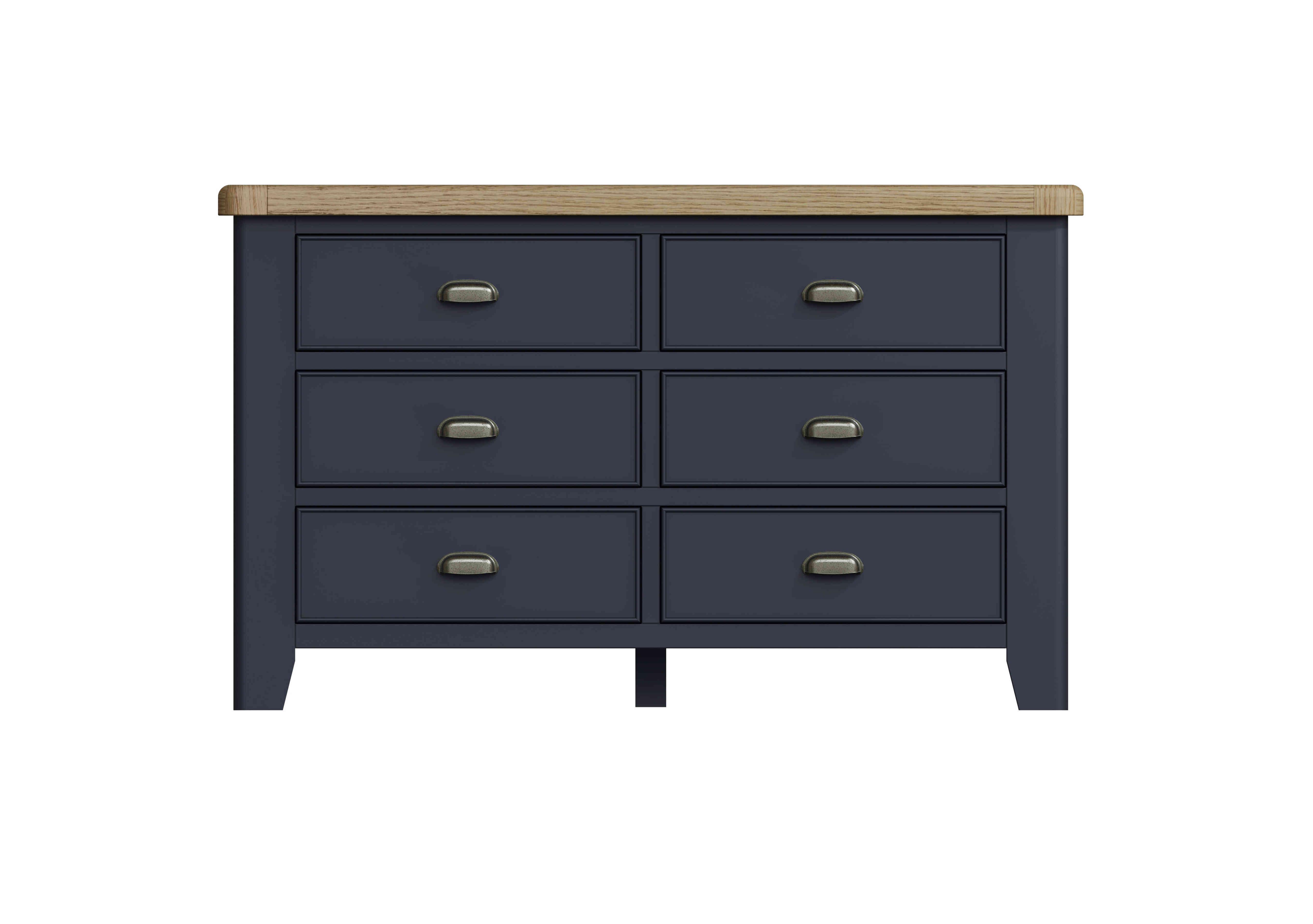 Navy blue deals 6 drawer dresser