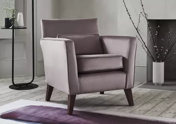 Accent chair deals with nesting ottoman