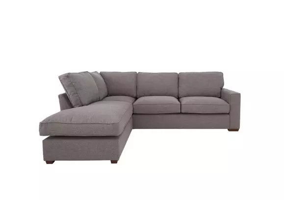 Long grey corner deals sofa
