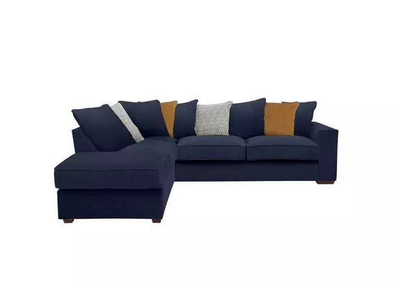 Cory Fabric Corner Chaise Scatter Back Sofa