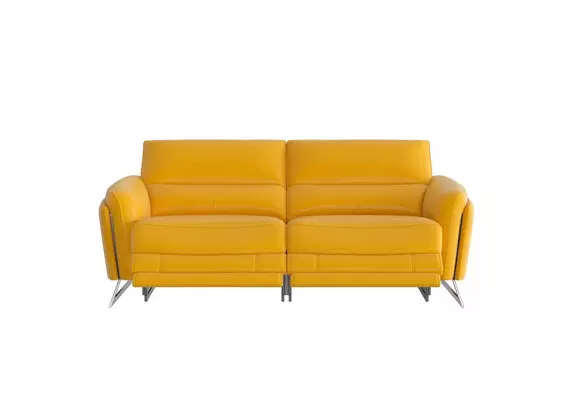 Mustard outlet recliner sofa