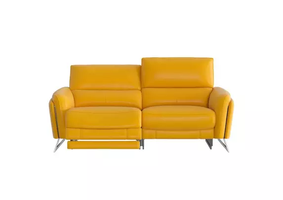 Mustard yellow leather deals recliner