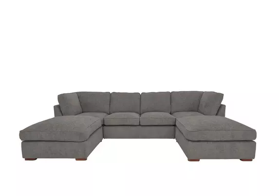 Large gray deals sectional sofa