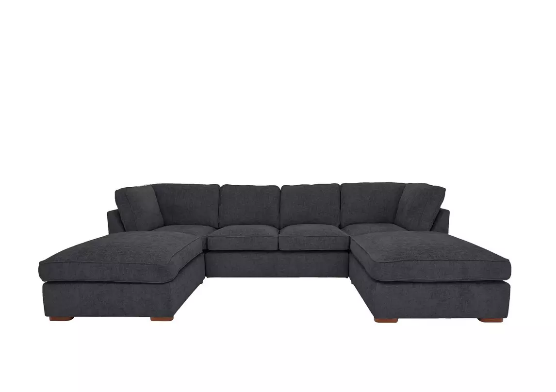 Large black sectional sofa deals