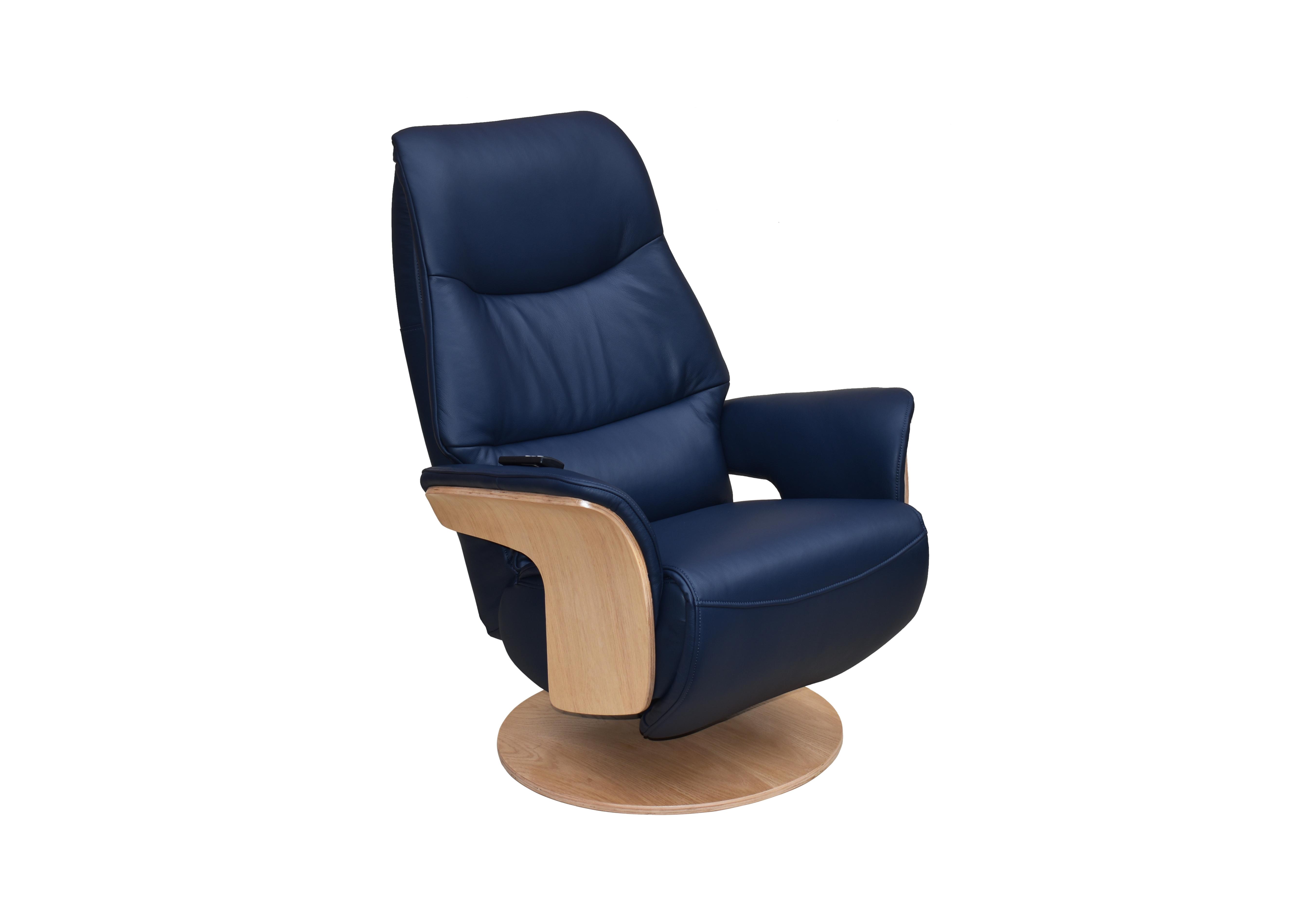 Olaf Leather Look Swivel Recliner Chair Furniture Village