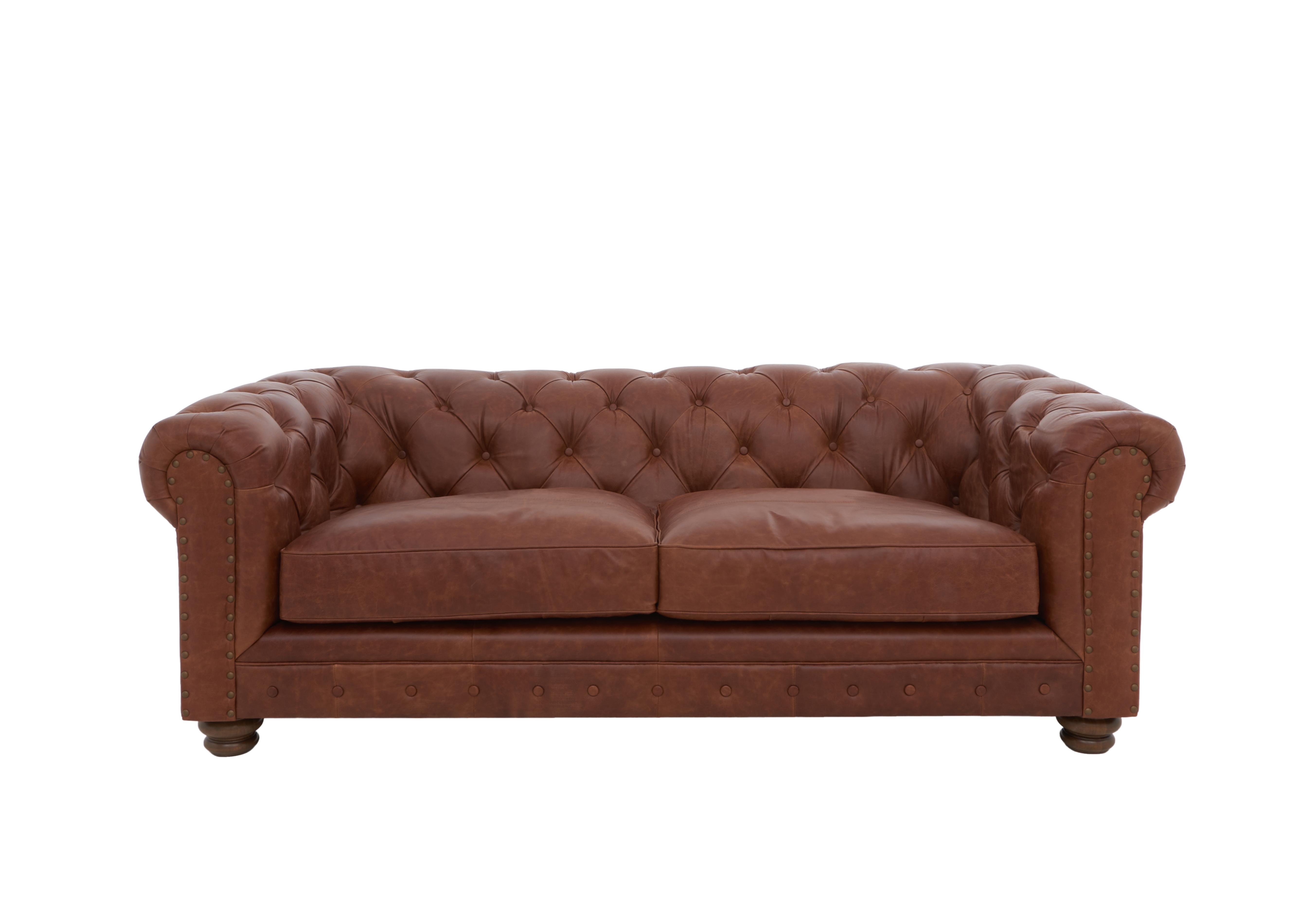 Chesterfield Collection Hugo 3 Seater Leather Sofa Alexander and James Furniture Village