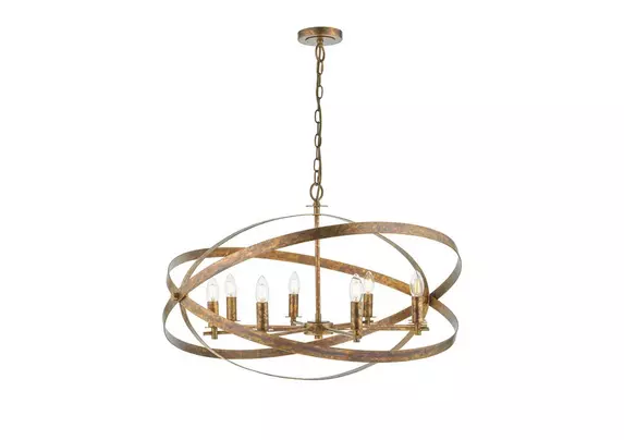 Copper finish store pendant light