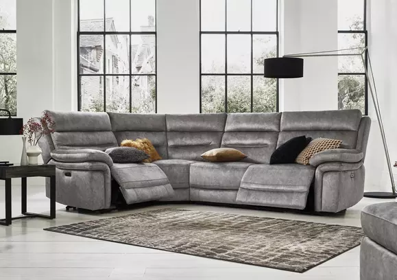 Double electric recliner online sofa