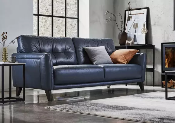 Valdez grey leather sofa dfs  Best leather sofa, Sofa deals, Sofa